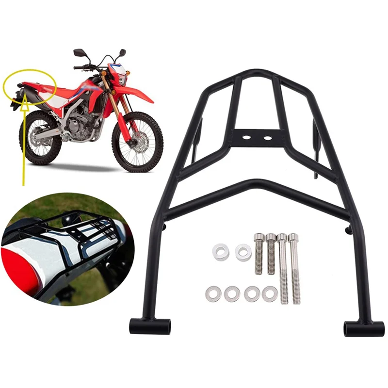 Suporte de bagagem traseiro da motocicleta, prateleira do assento, caixa da cauda de carga CRF300L, CRF300, CRF 300 L, 2021