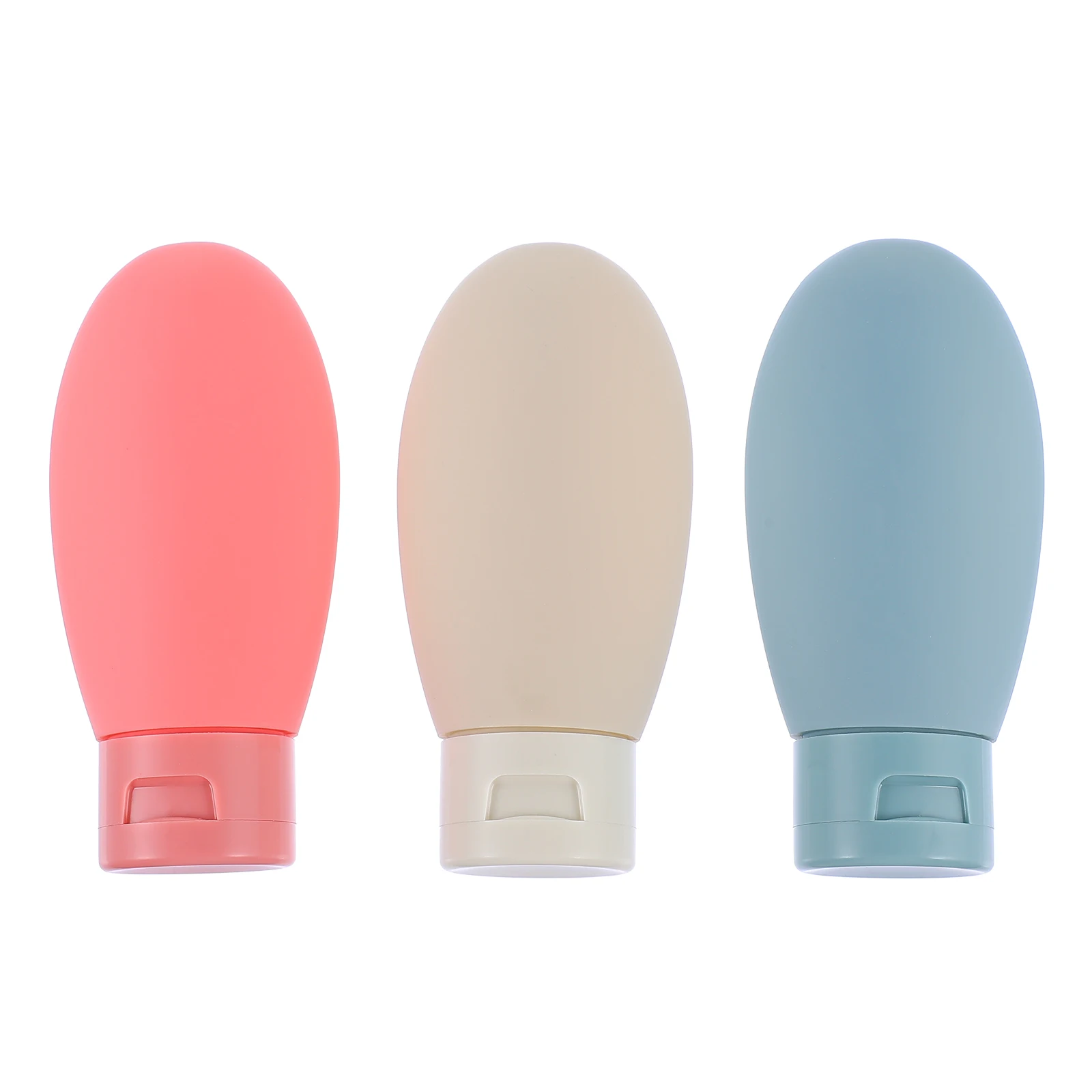 

3 Pcs Travel Bottles Set Lightweight Leak Proof PE PP Material Suitable for Shower Gel Lotion Storage Sub Bottling Container