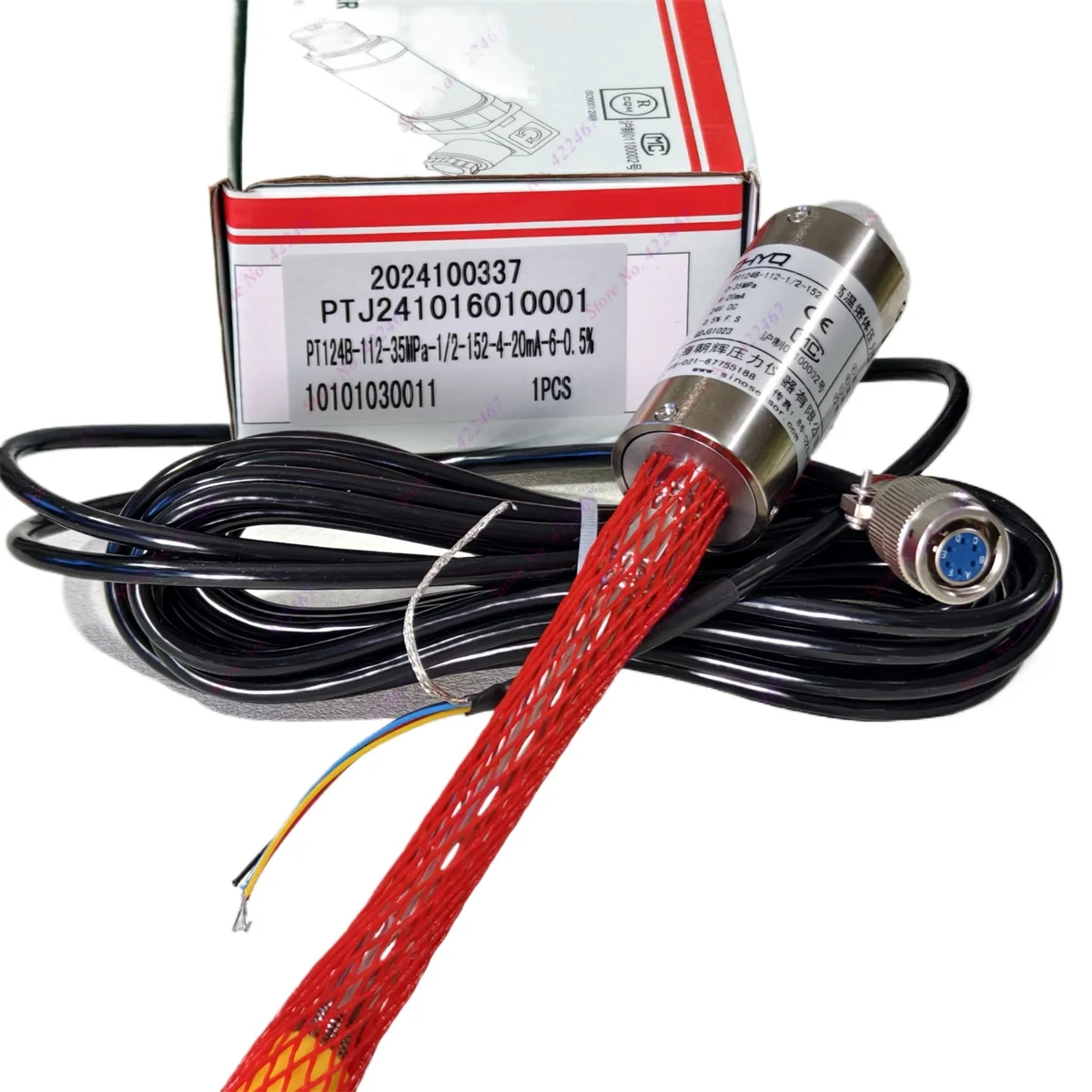 ZHYQ PT124B-112-35MPA-1/2-0.5%FS-152 Output 4-20mA Transduser Tekanan Meleleh