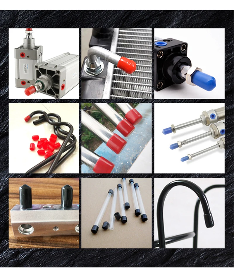 Gummihülse, Endkappen, wasserdichte Jacke, Silikonkappe, Kopfschutz, Schraubendichtungen, dekorative Abdeckung, Tipps, Stopper, Deckel, Rohrset – Detail 11