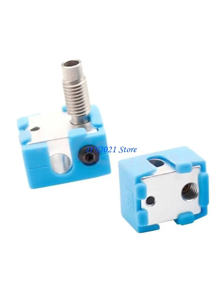 

F3KE 5Pieces for V6 Silicone for Case for 3D Printer Hot End Heater Block Socks Cover