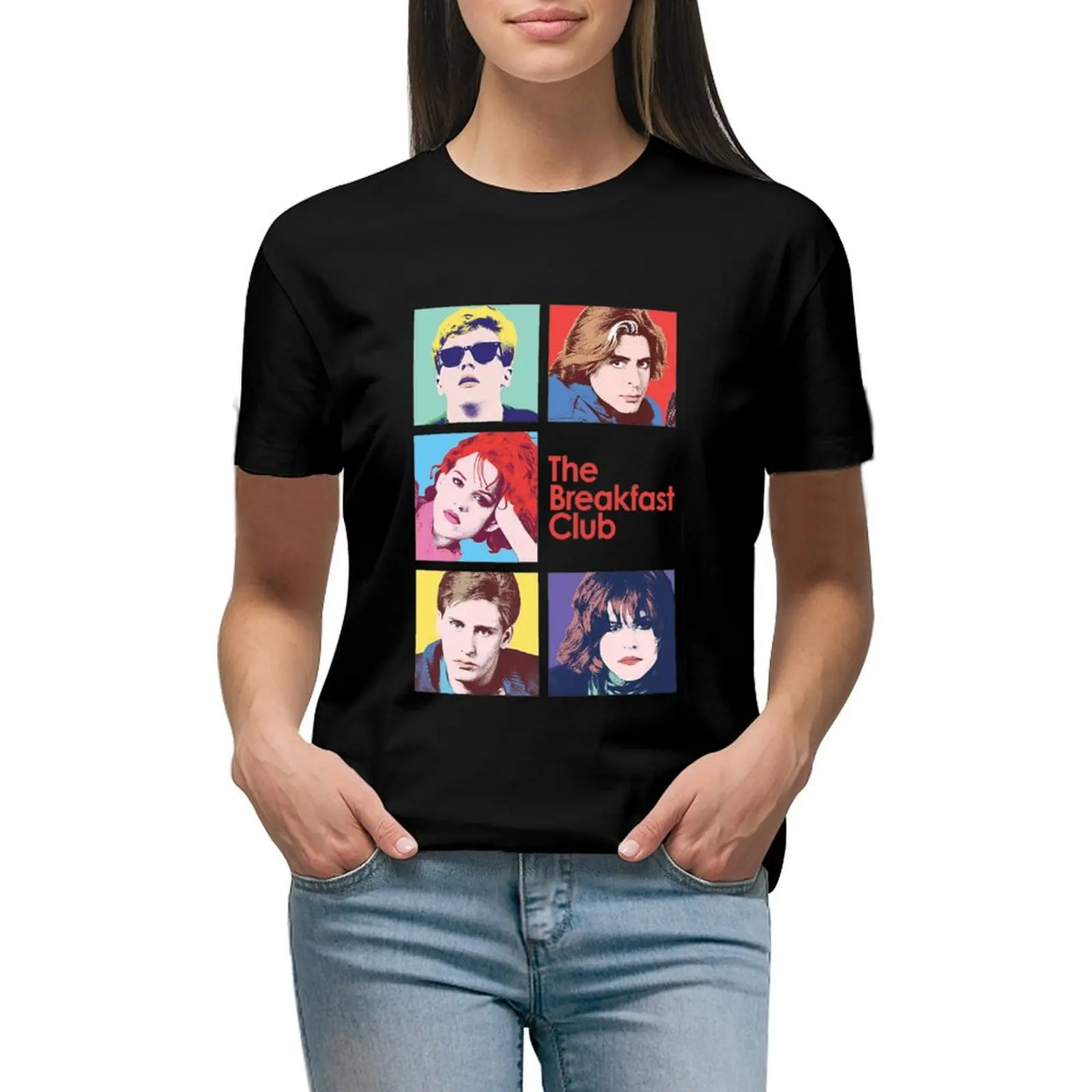 

The BreakFast Club T-Shirt lady clothes kawaii clothes Female clothing blanks rock and roll t shirts for Women