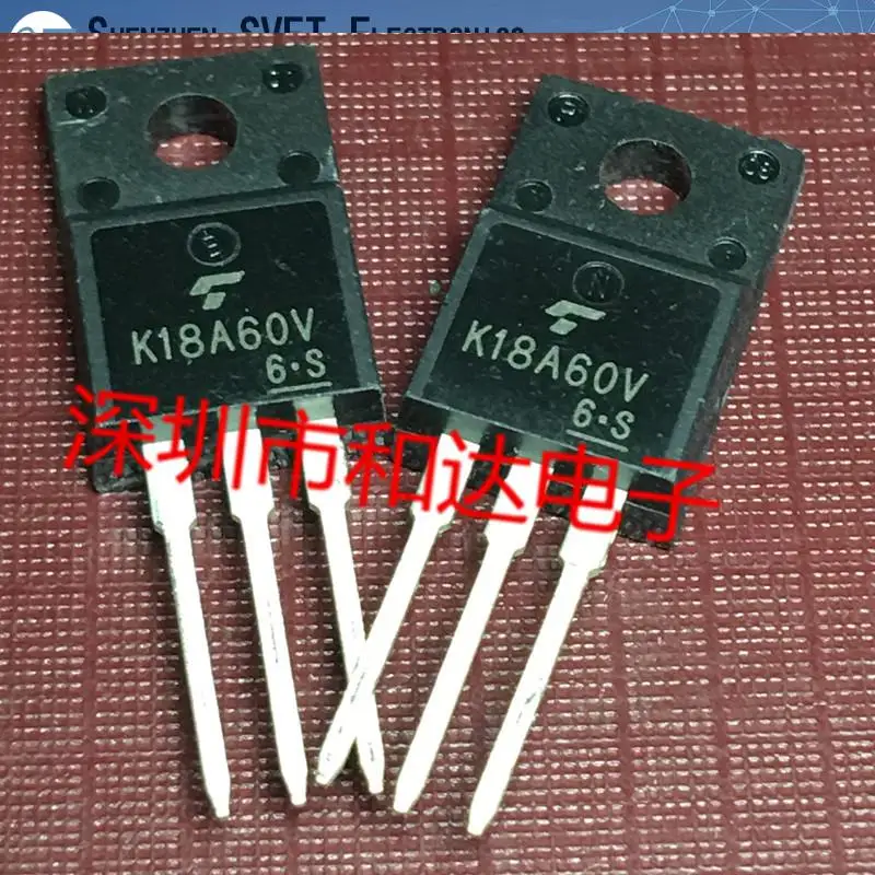 10PCS/Lot TK18A60V K18A60V  MOS TO-220F   Import Original And New 100%Test In Stock