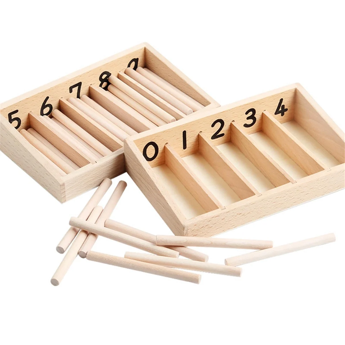 Spindle Box Kids Early Development Counting Sticks Boys Girls Professional Counting Early Learning Tool Maths Toys