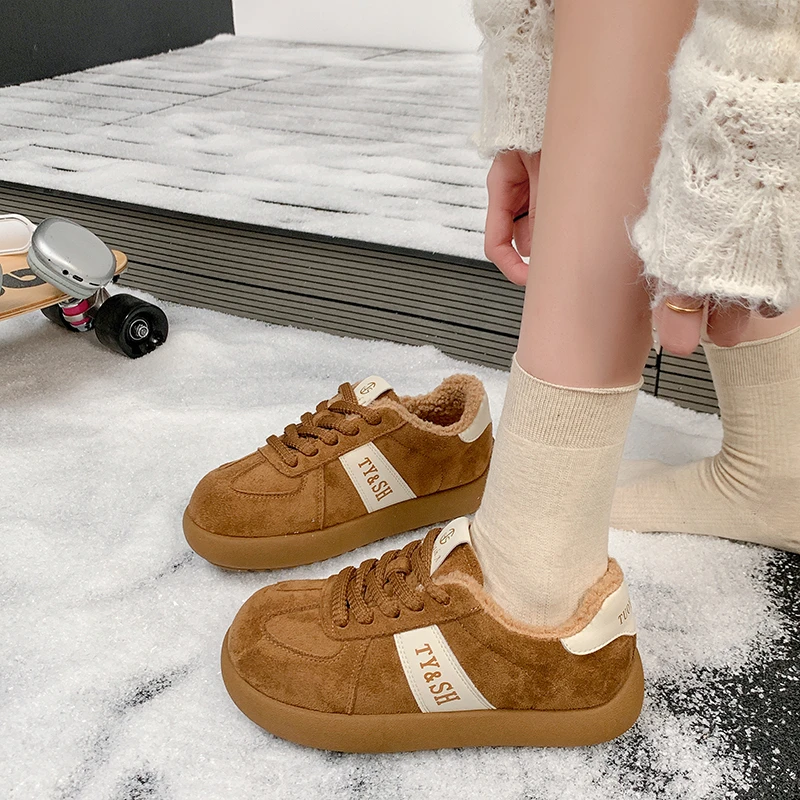 

Модная трендовая женская повседневная обувь в студенческом стиле с широким носком, мягкая удобная обувь на плоской подошве, уличная повседневная спортивная обувь