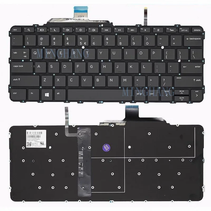 M   New for HP EliteBook Folio G1 HSTNN-I73C 850915-001 Laptop US Keyboard backlit