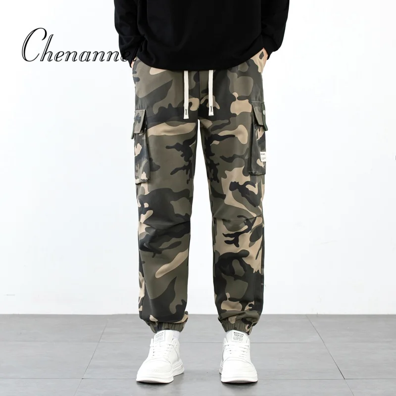 

Sport Joggers Men Plus Size Cargo Pants Gym Trousers Camouflage Multiple Pocket Pant Military Sweatpants Full Length