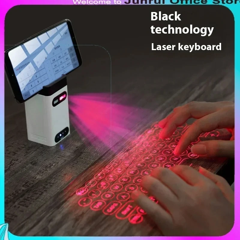 

Virtual Laser Keyboard Phone Bluetooth Wireless Projector Phone Keyboard Mouse Function For Computer Iphone Pad Laptop With