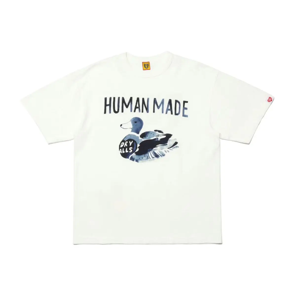 Human Made New Ink Wash Duck Slub Cotton T-Shirt, lockeres Sommer-T-Shirt mit Rundhalsausschnitt und niedlichem Cartoon-Motiv – Detail 2