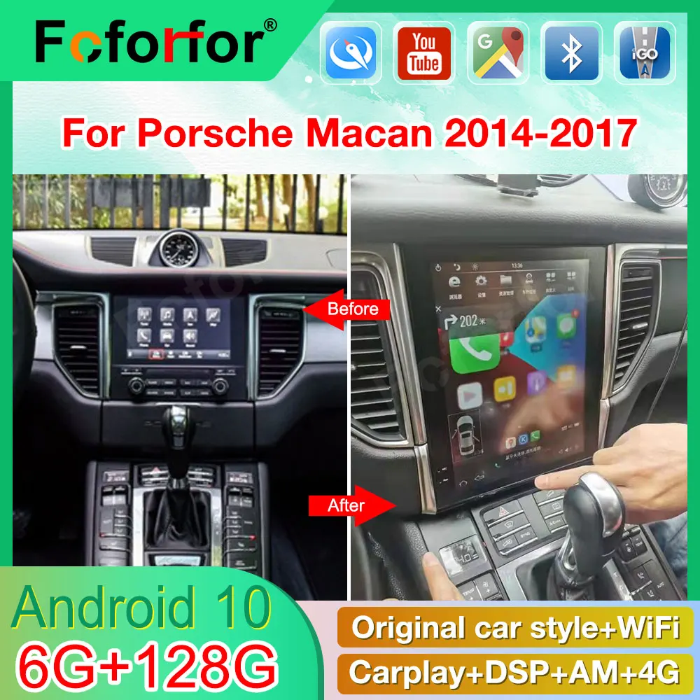 

Автомобильный GPS-навигатор для Porsche Macan 2010 2011 2012 2013 2014 2015 Android радио автомобильный стерео сенсорный экран Carplay 4G WIFI