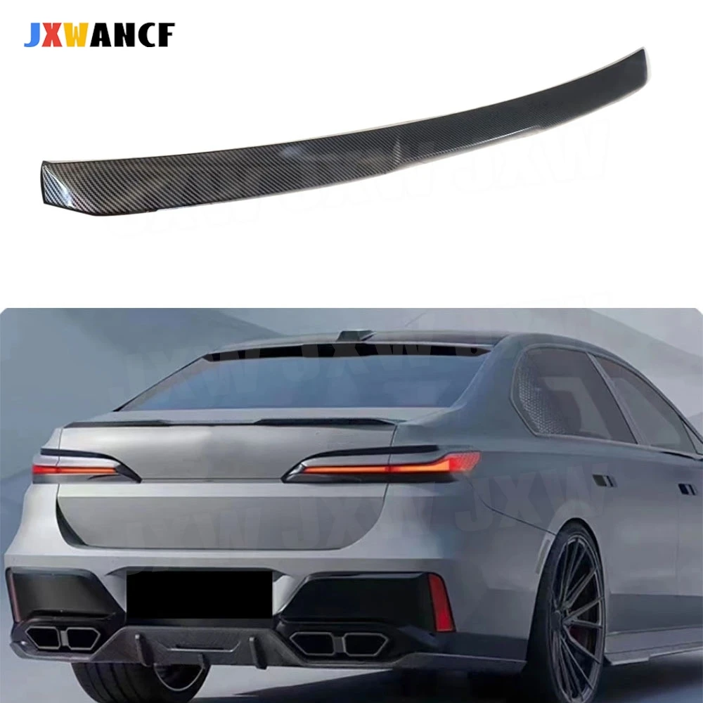 

JXWANCF ABS задний спойлер на крышу для BMW 7 серии G70 Sport 2023 + задний багажник, верхний спойлер, автомобиль