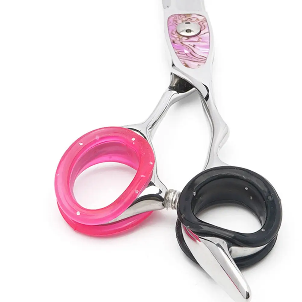 32Pcs Soft Silicone Finger Rings for Scissors Thumb Grips Protector Covers Grooming Shears Barber Hair Cutting
