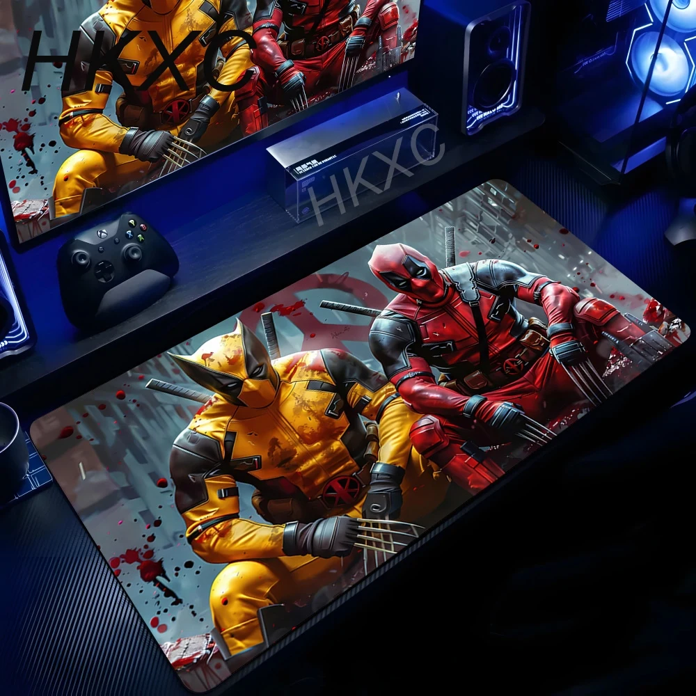 

Large Deadpool Marvel overlock Mouse Pad office Pad Desk accessories Computer Laptop Pad Keyboard Mouse Pad Game Console Pads