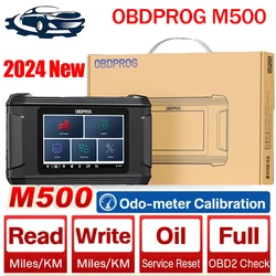 2024 Newest OBDPROG M500 Car OBD2 Instrument Adjustment Tool Cluster Calibration Tools Support Car Meter Adjustment KM Change