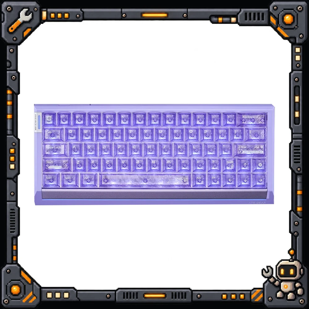 Teclado mecânico ATK RS63 Air / RS6 Air com interruptor magnético, teclas RGB com efeito Hall, baixa latência, para PC, laptop, ideal para jogos de e-