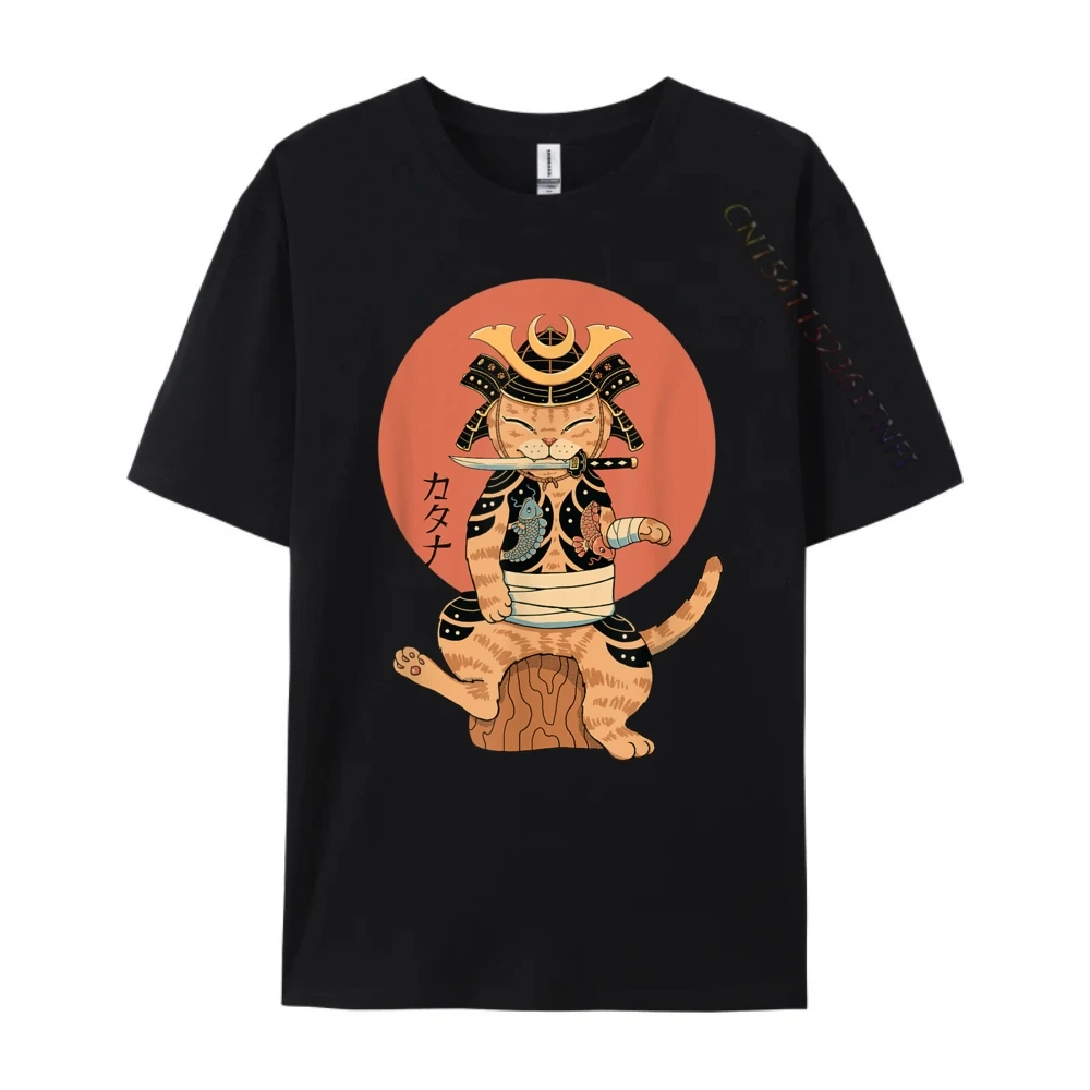 

Shinobi​​ Bushi Cat Funny Shirts Graphic T Shirts For Men New In Tops & Tees Luxury Clothing Breathable Printed