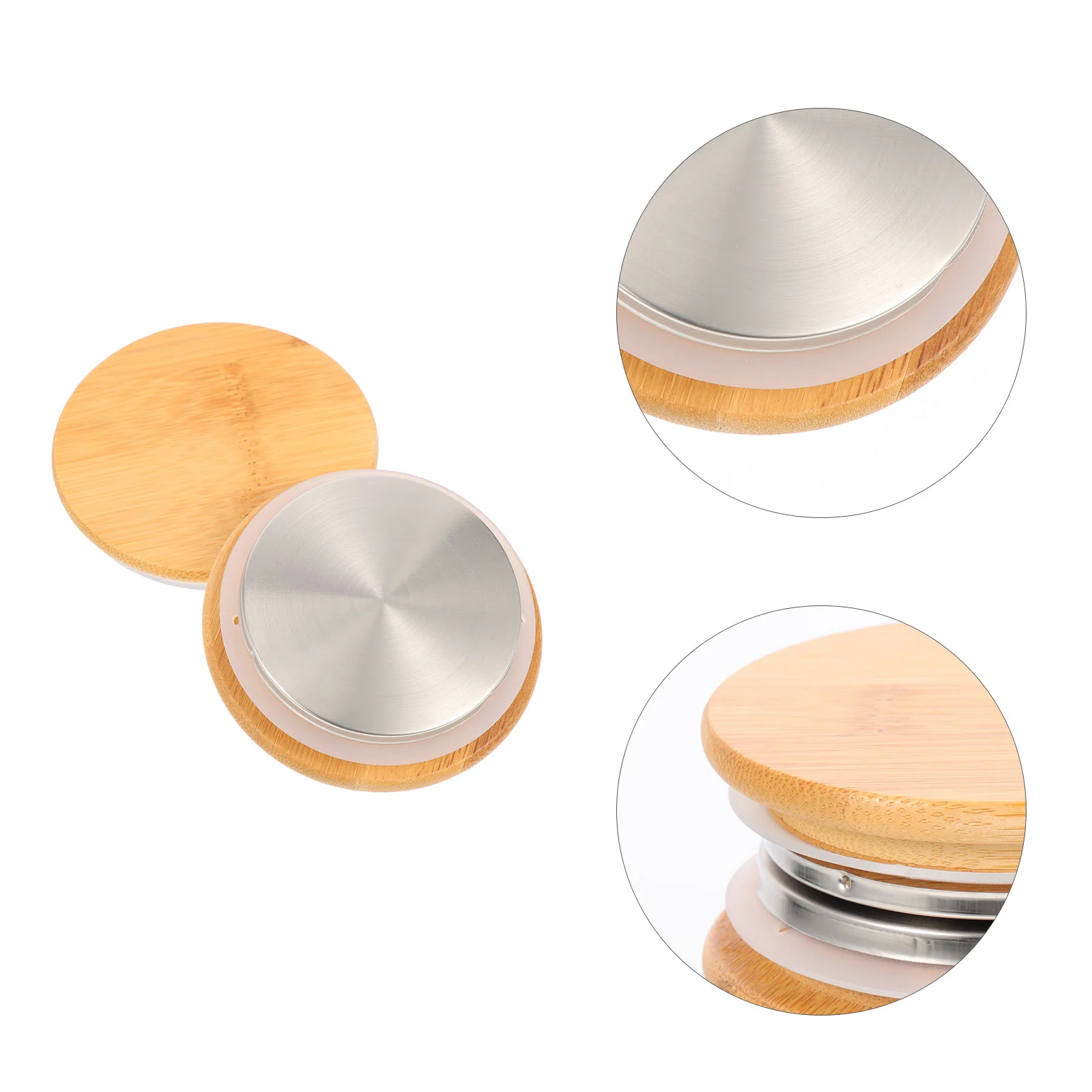 2 Pcs Teapot Lid Water Pitcher Accessories Filtering Jug Cover Glass Small Kitchen Wood Wear-resistant