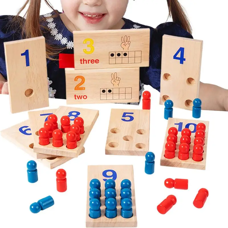 Gioco di abbinamento matematico Giocattolo educativo di abbinamento matematico Gioco di logica di abbinamento matematico Giocattoli educativi in legno per bambini 3