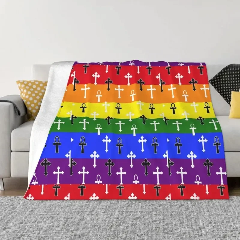 

Egypt Ankh Plaid Baby Blanket Sofa Cover Fleece Spring Autumn Cartoon Multifunction Throw Blanket for Home Car Quilt