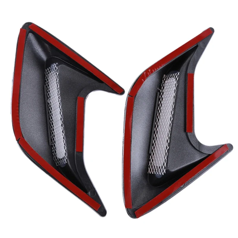 2 Pcs ABS Plastic Car Side Air Outlet  Flow Mudguard Car modification supplies shark cheek air intake trim Fake hood vents