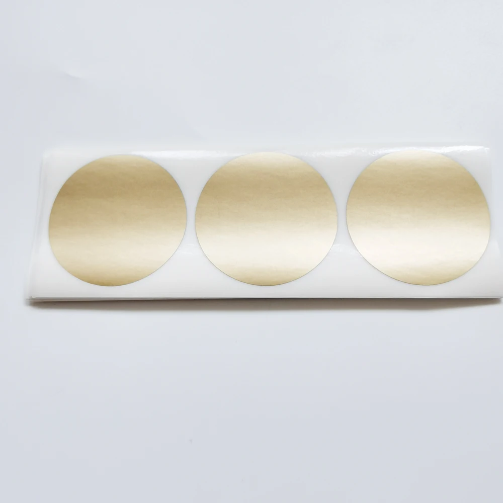 Dropshipping 100PCS 50mm 2" Circle Round Golden Scratch Off Sticker Protection Style