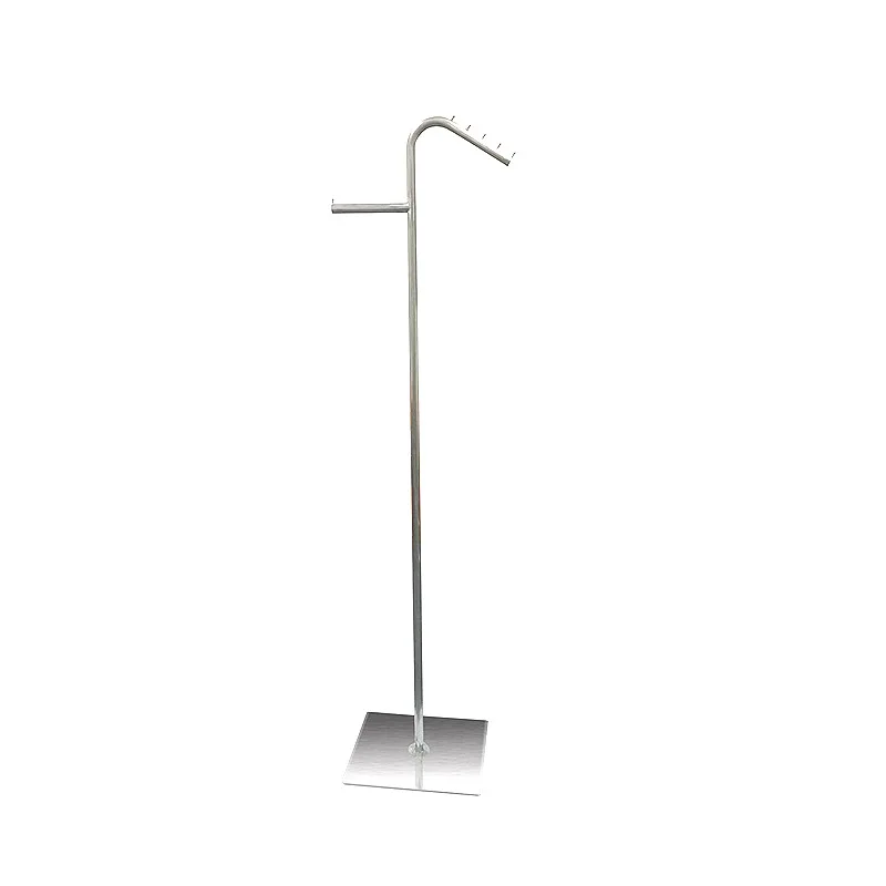 

Special stainless steel hanger display rack for hanger clothing store Floor-to-ceiling display rack