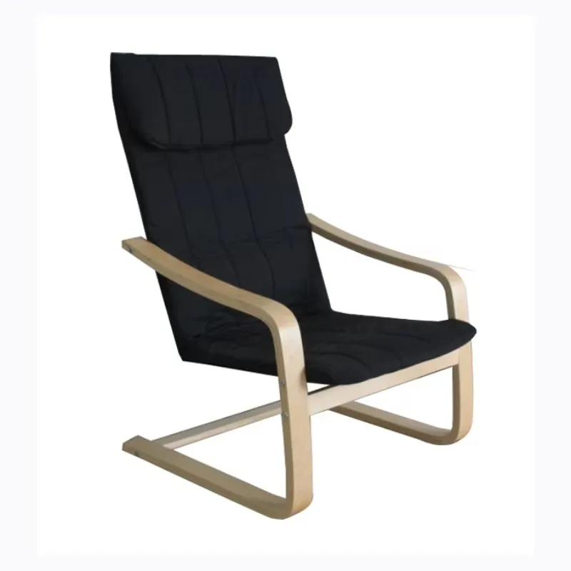 

Modern comfortable solid wood armchair household furniture lounge chair with padded reclining style