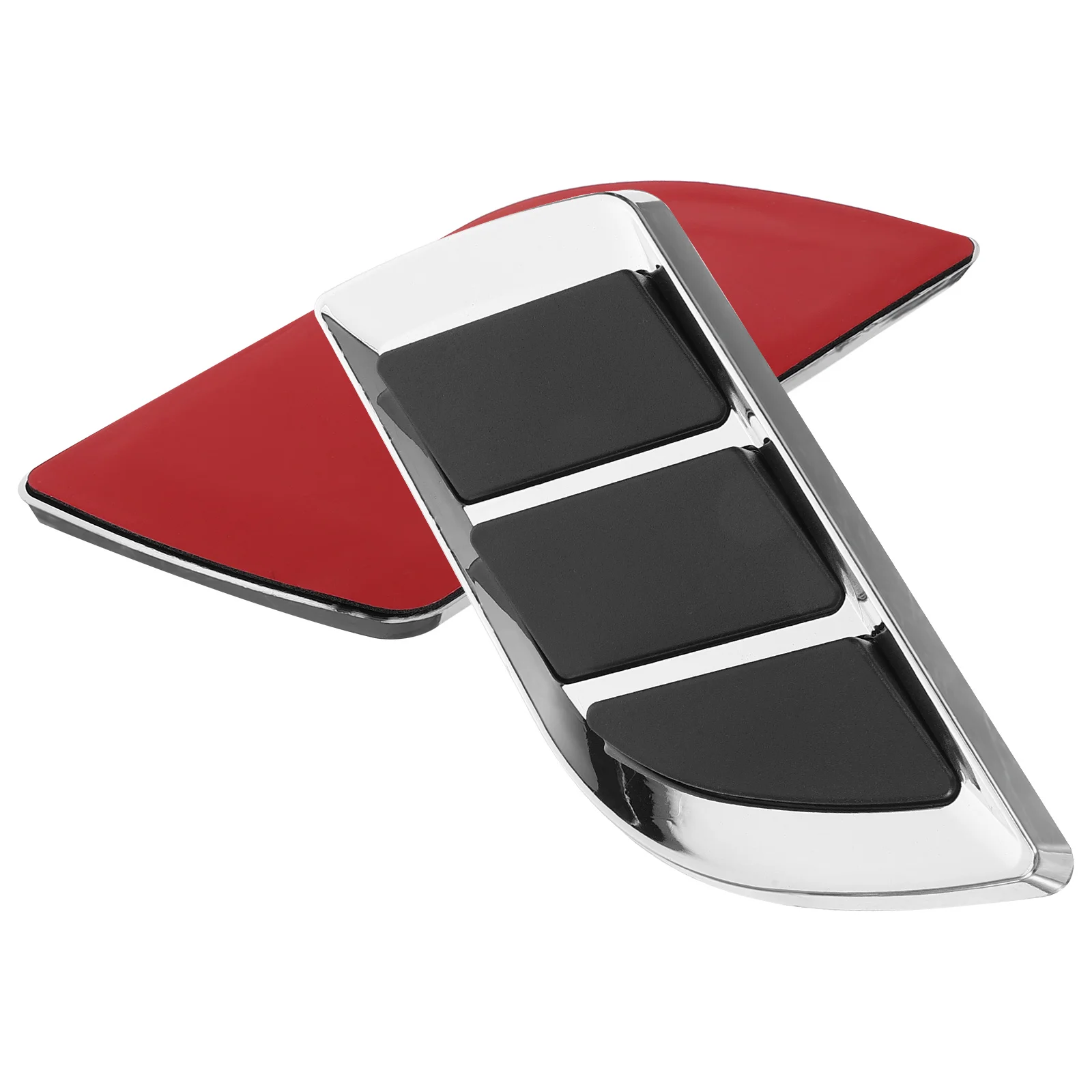 

1 Pair Car Hood Vent Stickers Shark Black Plastic Lightweight Durable Automotive Exterior Accessories Car Air Flow Covers