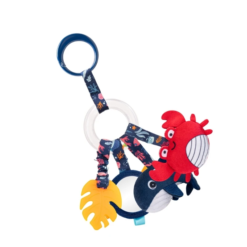 เปลเด็กรูปปลาวาฬน่ารักรอบของเล่นแขวนสั่นกระตุ้นประสาทสัมผัส 15UB