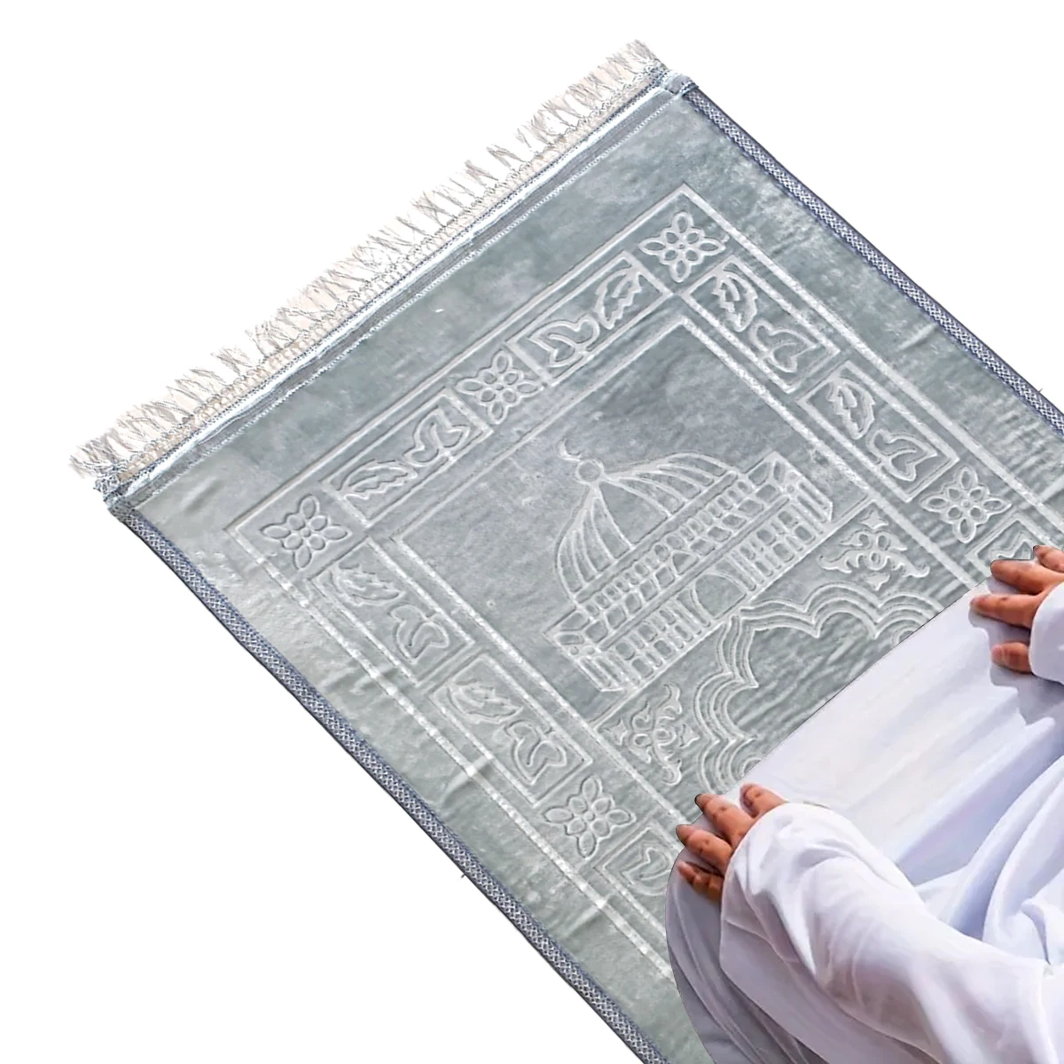 

Thick Prayer Mat Soft Kneeling Cushion for Worship And Meditation Non-Slip Mat for Home Mosque Foldable Prayer Rug for Adults