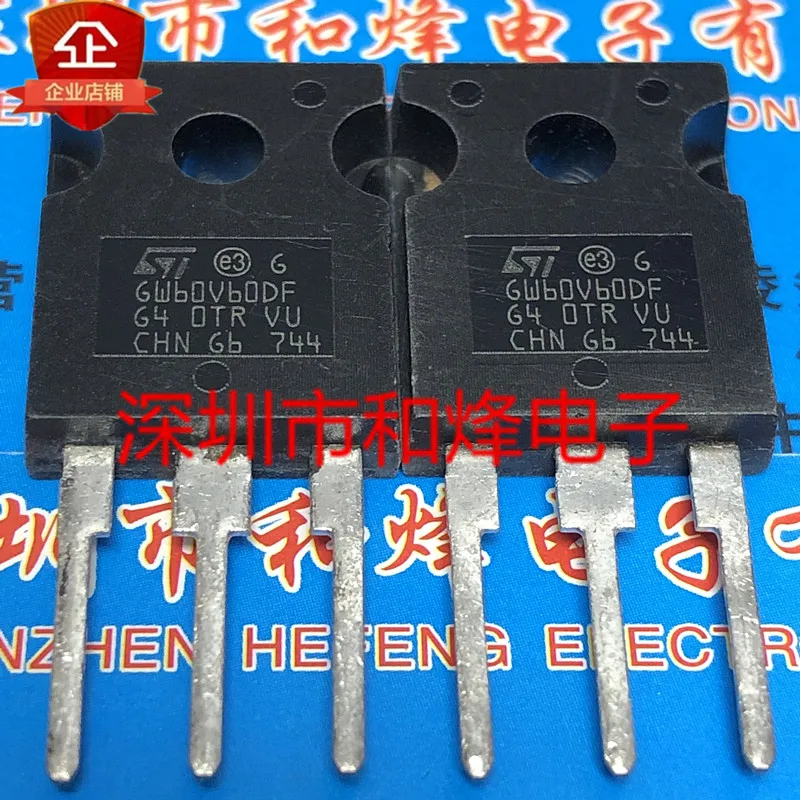 5PCS-10PCS STGW60V60DF GW60V60DF  TO-247 IGBT 600V 60A  Original On Stock Best Quality Quality Guarantee