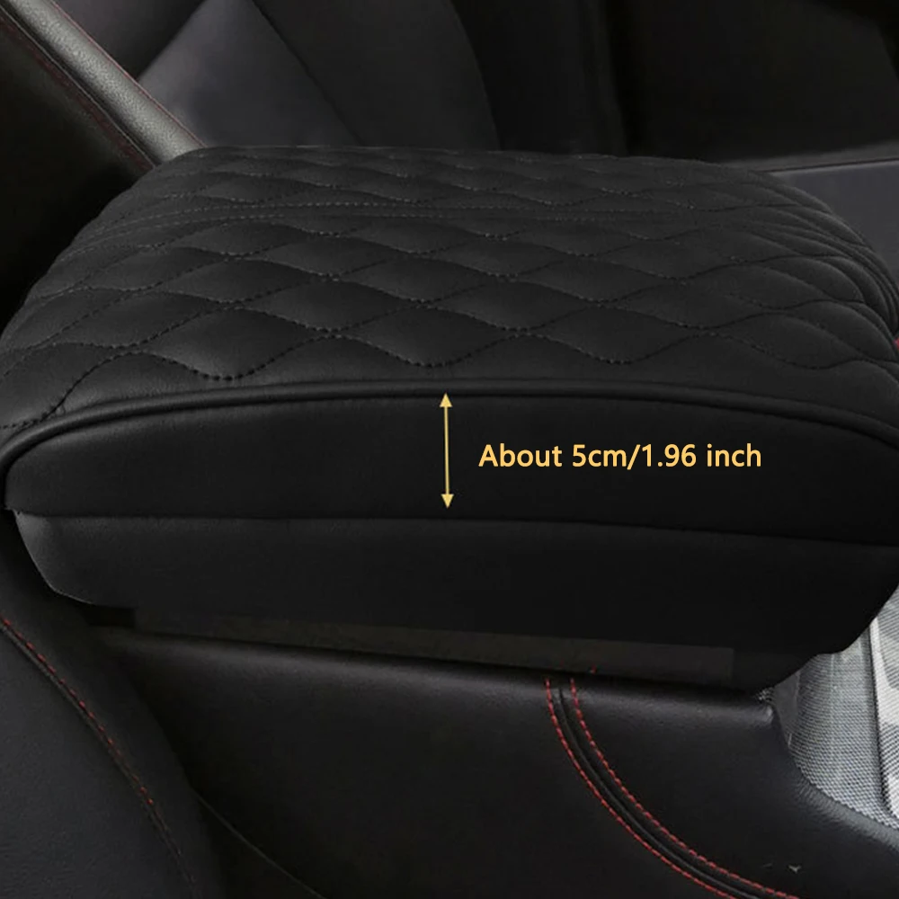 Leather Car Armrest Mat Center Console Arm for Hyundai Palisade 2019 2020 2021 2022 Auto Armrests Storage Box Cover Pad