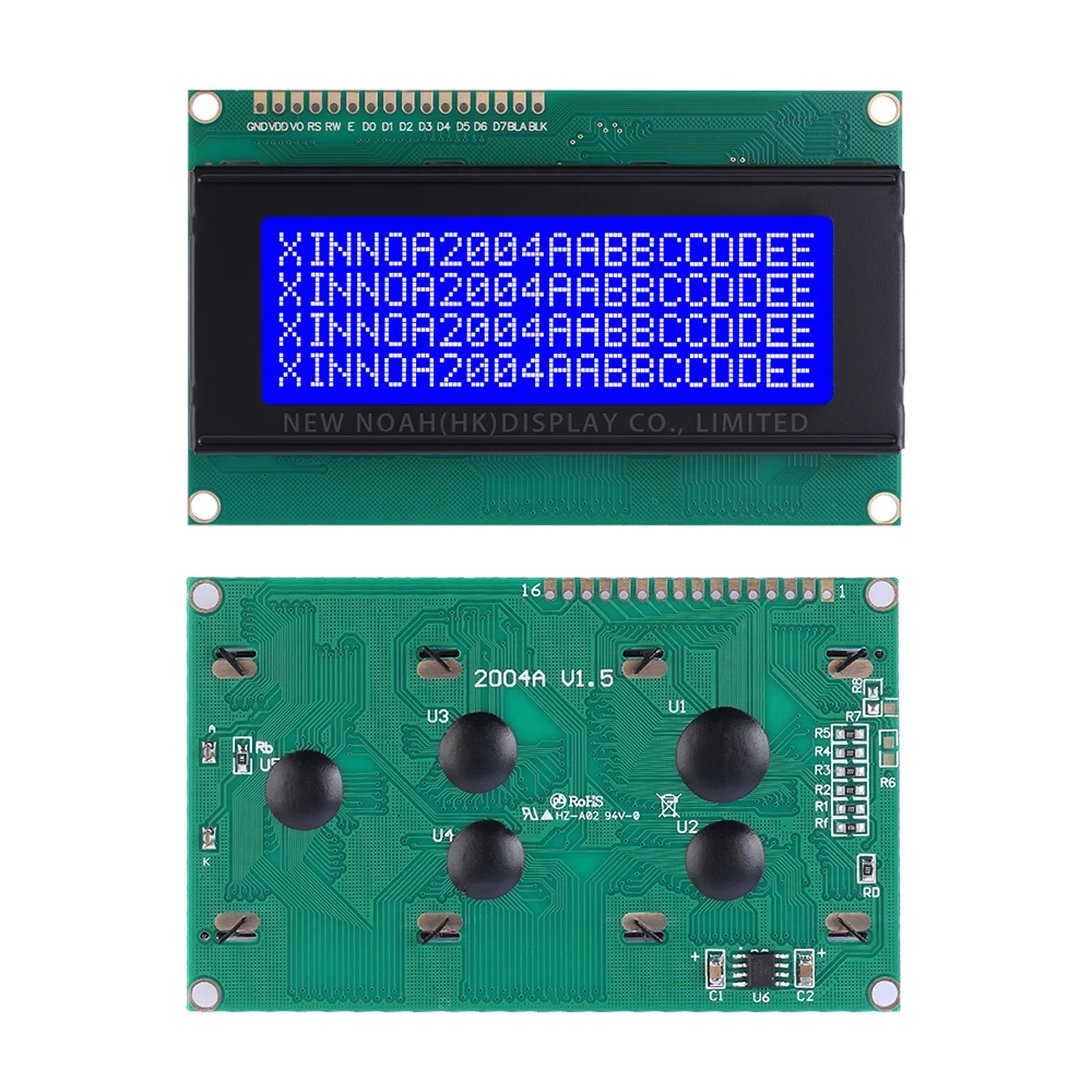Blue Film White Letters 2004A 3.3V Character LCD Module 4*20 4X20 Support Customized Language Controller ST7066U Spot Module