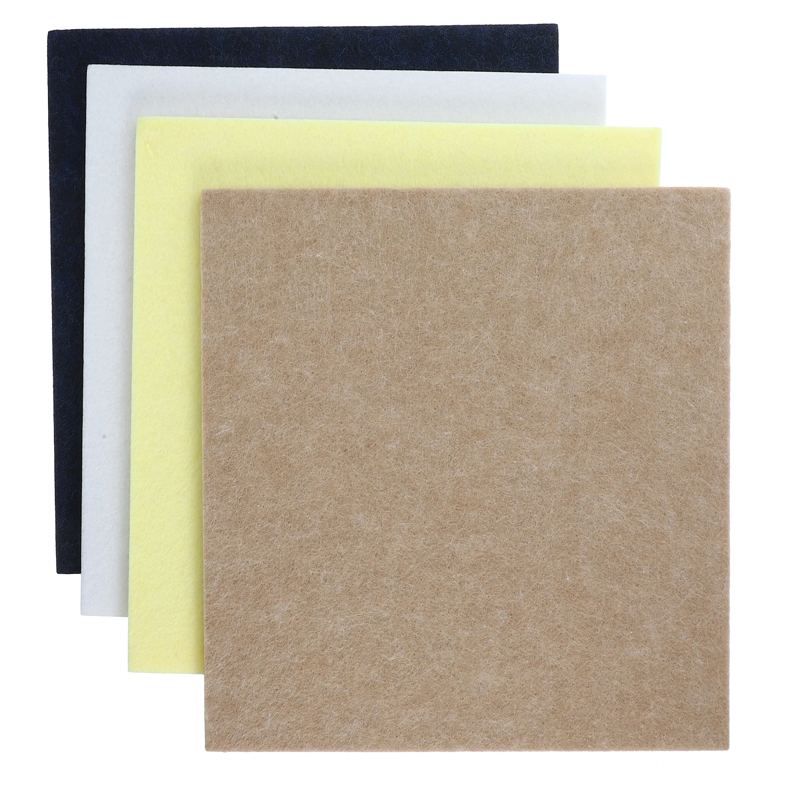 

4pcs Bulletin Board Tiles 30x30cm Felt Pin Boards Self Adhesive Wall Decor Beige Blue Office Home School Memo