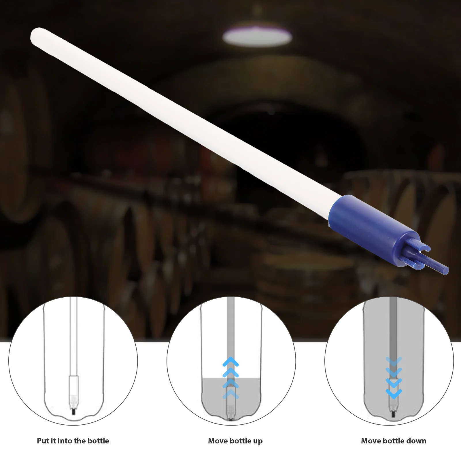 Beer Bottler Bottling Wand Filling Spring Tool Brewing Kit Filler for with Tips Device