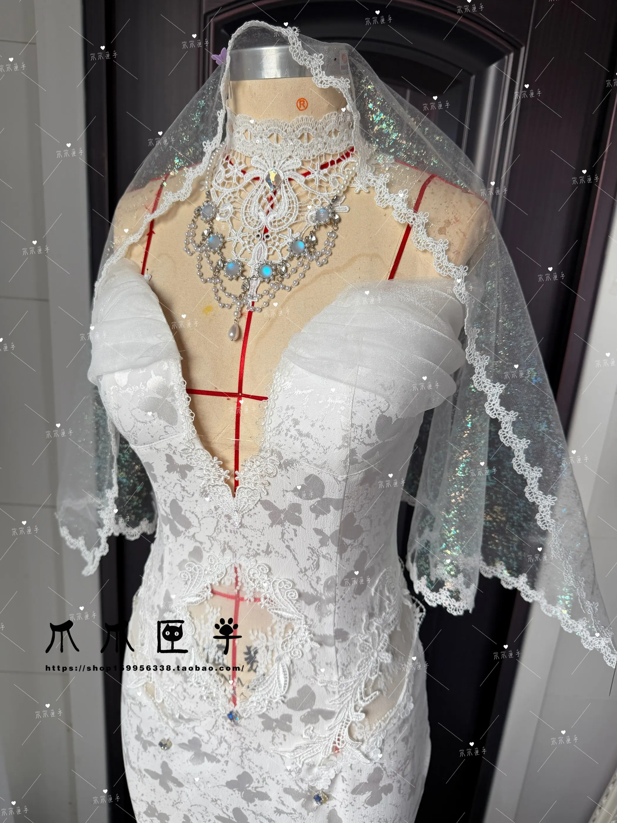 Azur Lane Cosplay Costume USS Kearsarge Women White Role Playing Gorgeous Wedding Dress Headwear Necklace Halloween Party New view 2