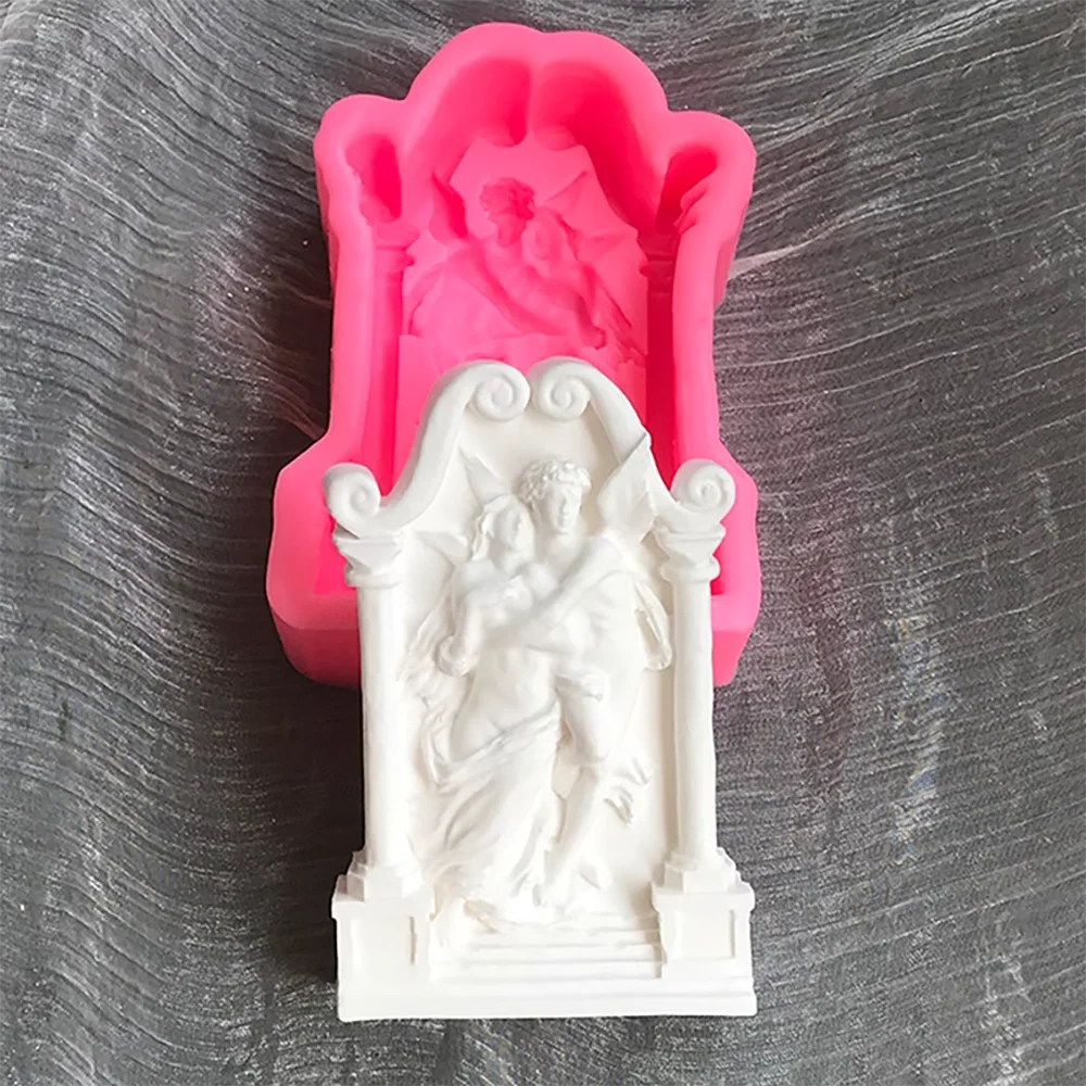 

Silicone Mold for Arch Angel Candle - Romantic Love Messenger Gypsum Mold, DIY soap Aromatherapy Decor