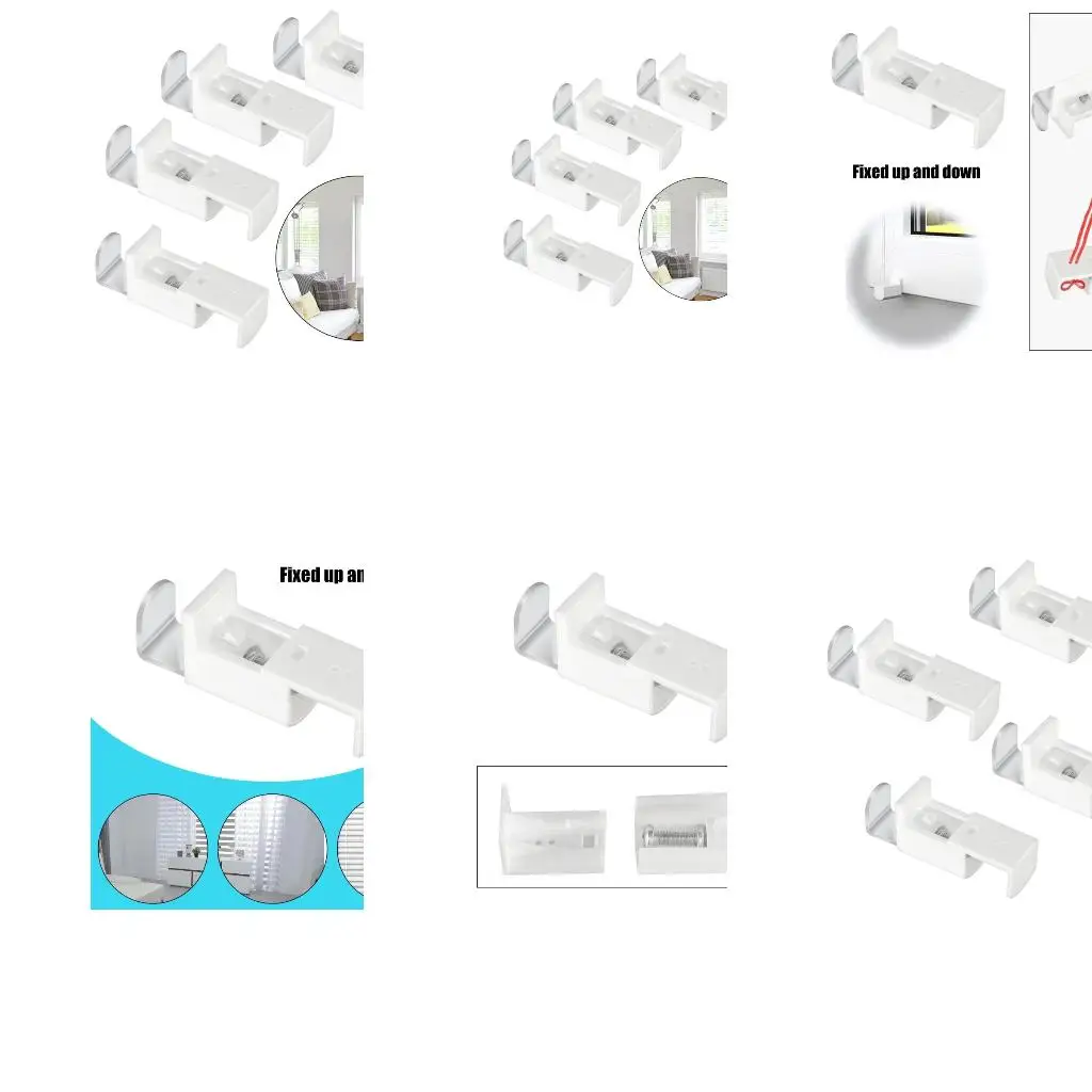  Pleated Blind Mounting Accessories Set 4Pcs Window Shade Roller Curtain Bracket