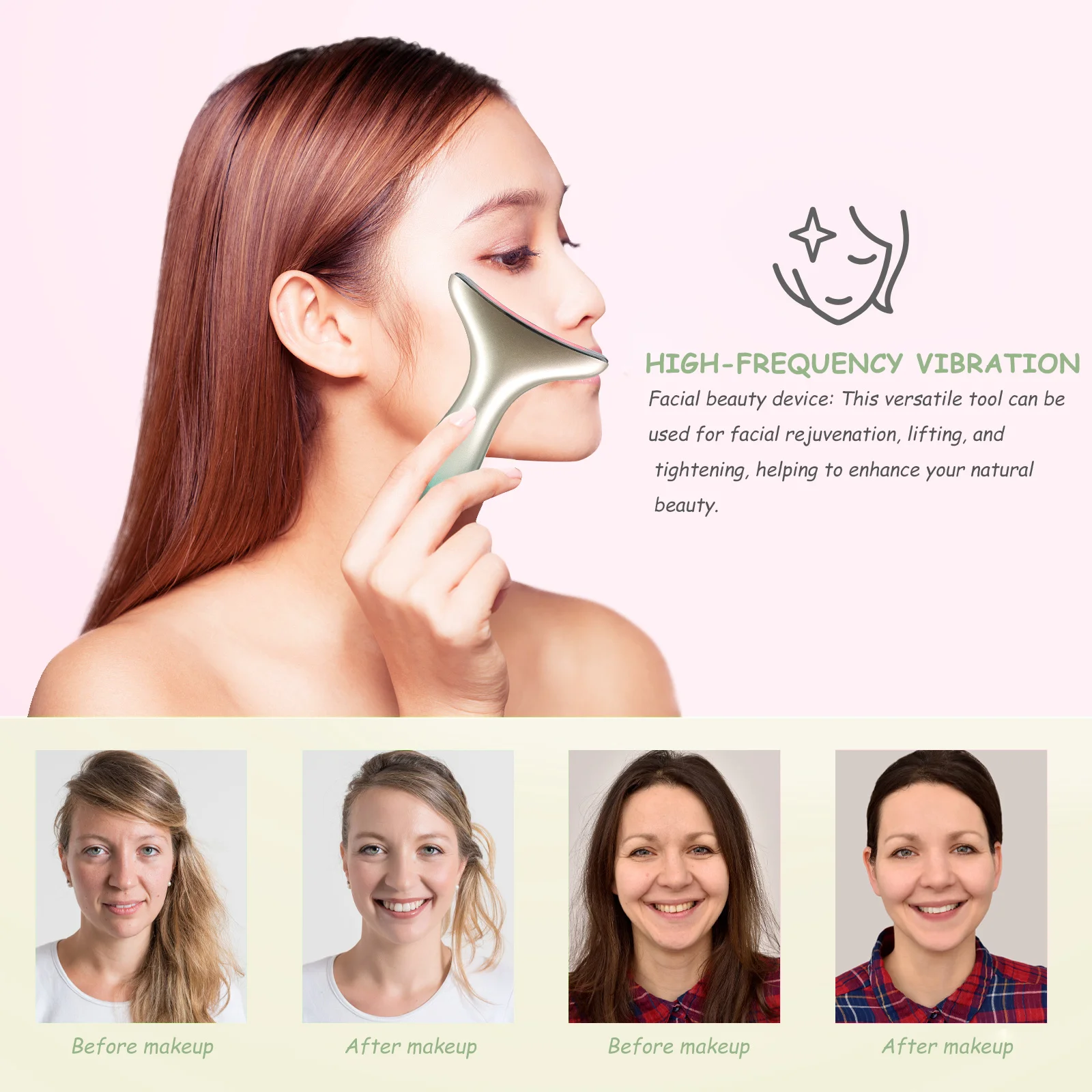 Appareil de massage du visage, outil de sculpture du visage, réducteur de Double menton, raffermissement du cou, dispositif de Lifting du visage, élimination des rides, électrique du visage