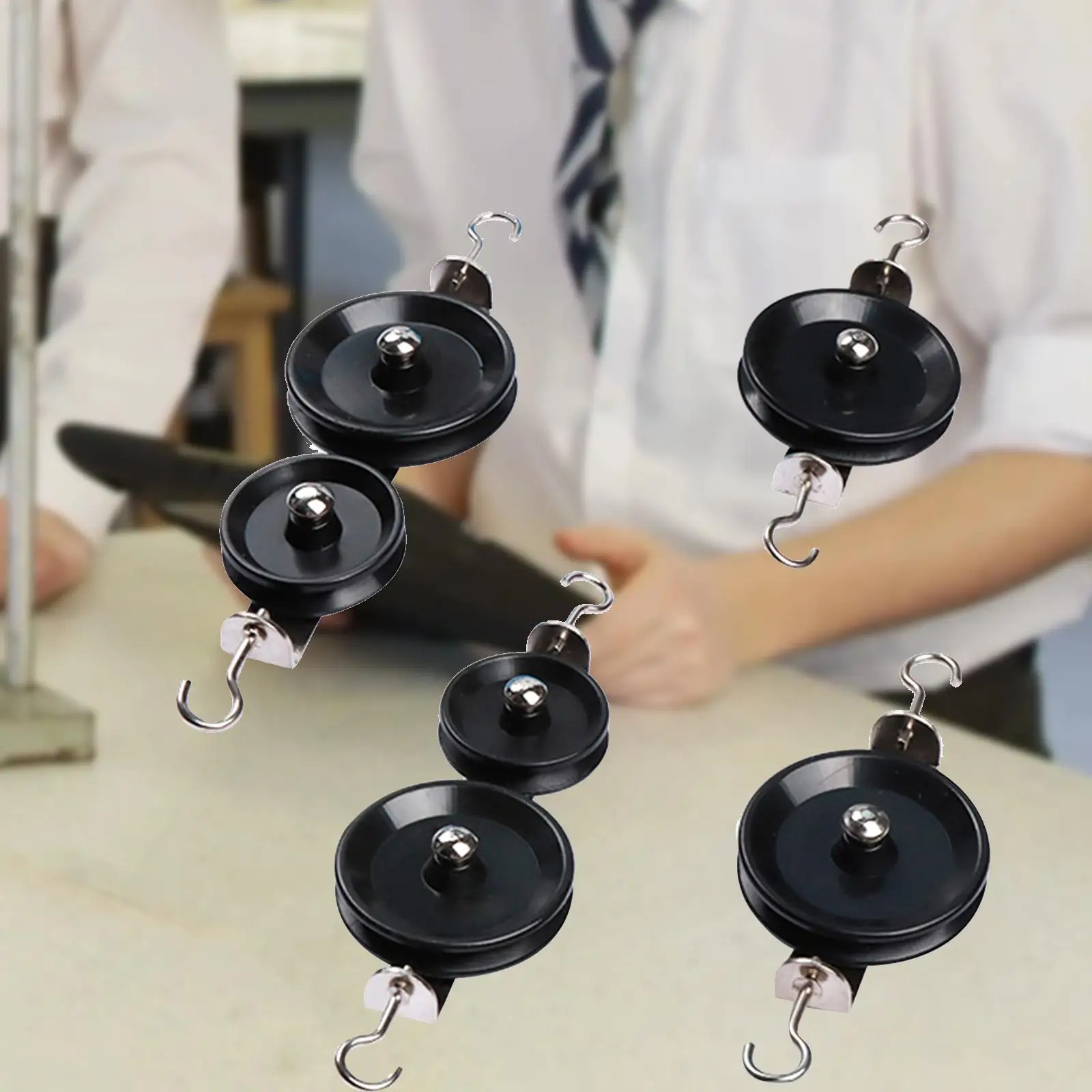 Juego de bloques de polea para niños, experimentos de física, accesorios de enseñanza para la escuela en casa