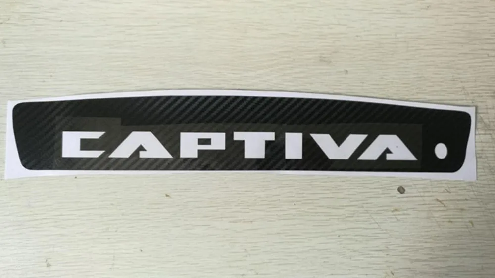 ملصقات سيارة من ألياف الكربون لشفروليه ، مصباح إيقاف عالي مثبت ، مصابيح فرامل عالية ، ملحقات كابتيفا ،-من من من 1 من ألياف الكربون #2