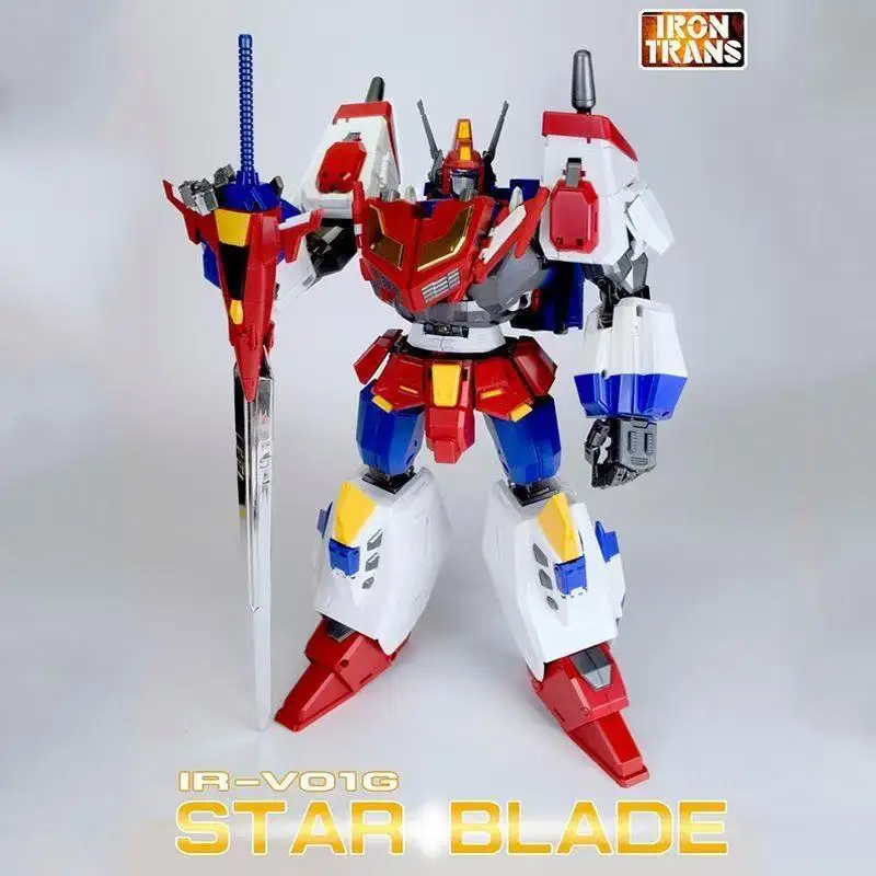 [EN STOCK AHORA] Figura de Acción Transformable Irontrans IR-V01G IRV01G Limit Star Blade Star Saber Prime Leader Nave Espacial MP Ratio