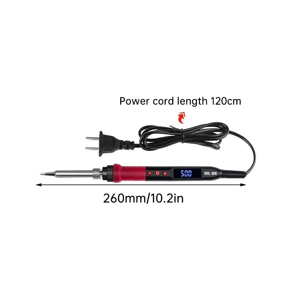 LED Digital Display Electric Soldering Iron 80W  LED Digital Thermostatic Adjustabl Iron Suitable for Electrical Repair