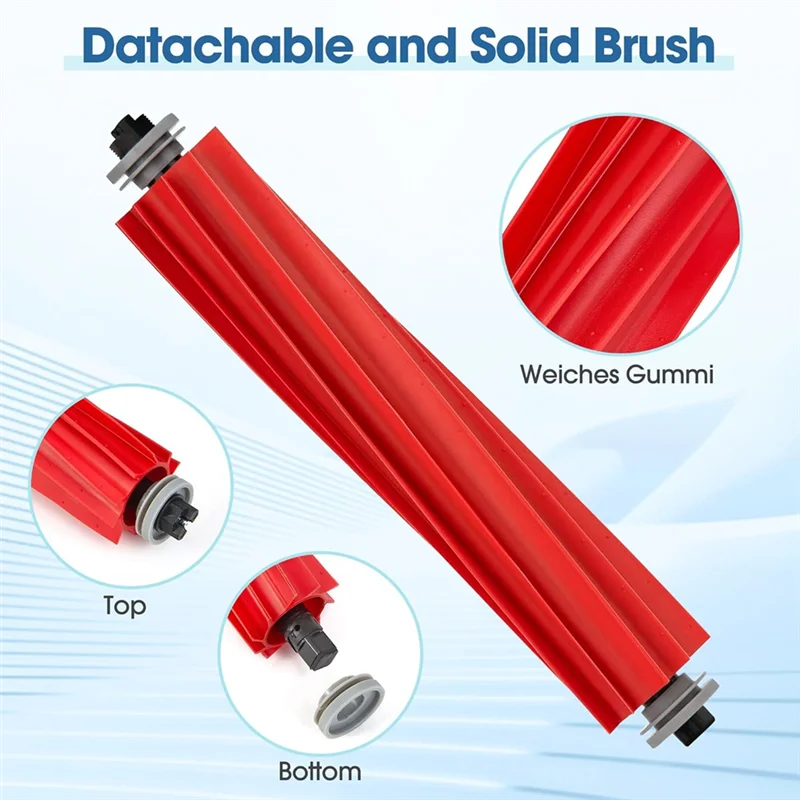 ABGP-مجموعة ملحقات لـ Roborock S7 Pro Ultra/S7 Maxv Ultra، أكياس الغبار، ملحقات المكنسة الكهربائية الروبوتية ذات الفرشاة الدوارة الرئيسية