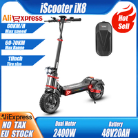 iScooter iX8 12 inch Electric Scooter 2000W Dual Motor Off Road Scooter 48V20AH 60km/h Scooters 70km Max Range Foldable Scooters