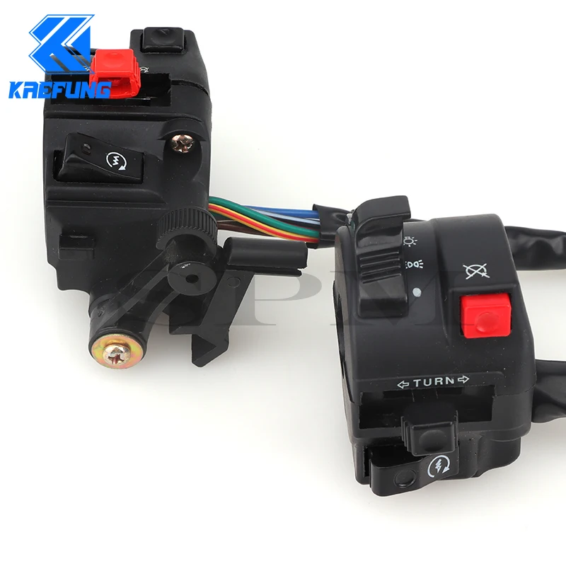 3/4/5-Function Kill Light Hi-Lo Beam Electric Start Switch for 50cc 70cc 90cc 110cc 125cc 150cc ATV Quad Pit Bike Buggy Go Kart