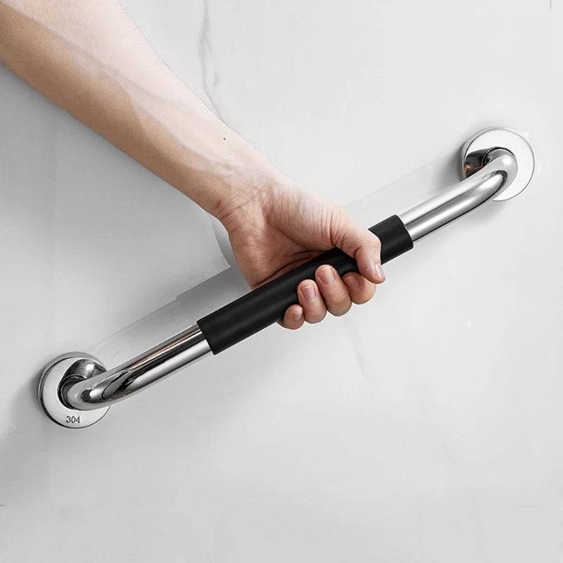 Heavy Duty Grab Bar Wall Mounted Shower Handles Bathroom Balanced Bar Stainless Steel Non-slip Handrail for Handicap Dropship