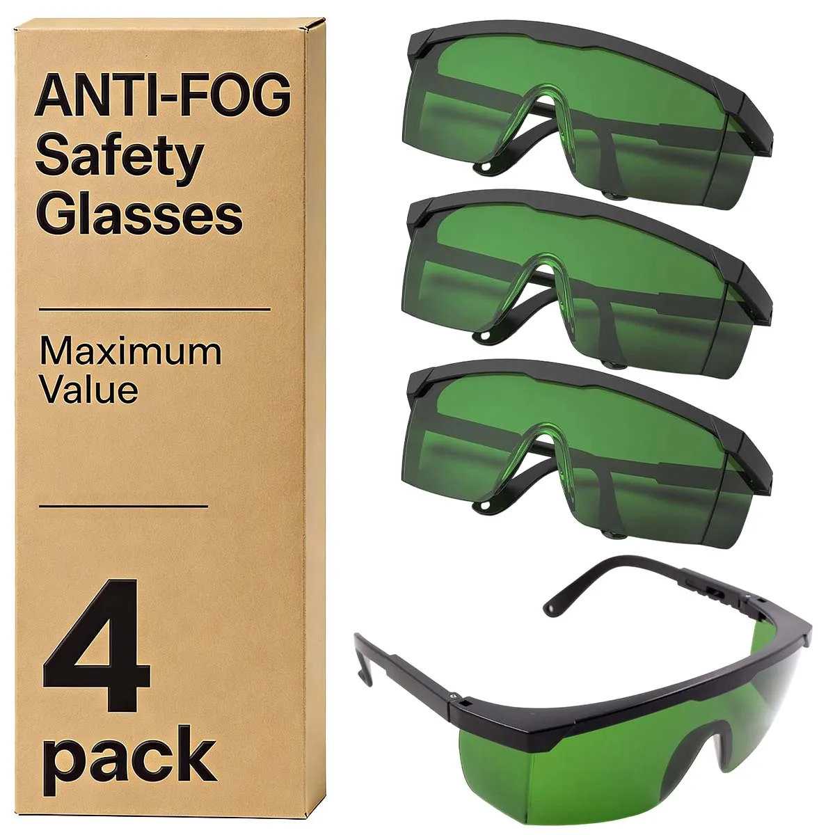 4 Pack IPL 200nm-2000nm Laser Safety Glasses for Laser Hair Removal Treatment and Laser Cosmetology Operator Eye Protection HM1