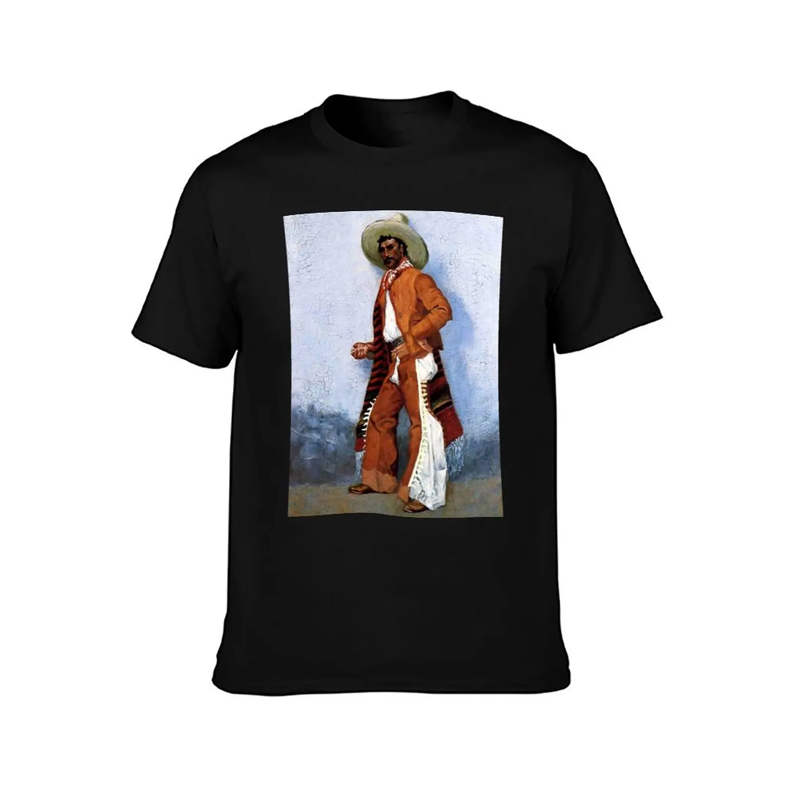 “A Vaquero” Western Art by Frederick Remington T-Shirt Casual Daily Outfit T-Shirt