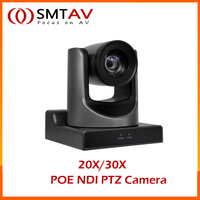 SMTAV New AI Tracking Camera POE NDI SDI PTZ Camera 30x + 8x Zoom Live Streaming Camera NDI HX 4.5 for Church Business Meeting